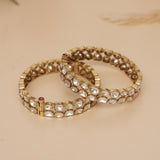 Moissanite Kundan Premium Bangle
