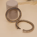 Moissanite Kundan With CZ Diamond Premium Bangle