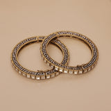 Moissanite Kundan With CZ Diamond Premium Bangle