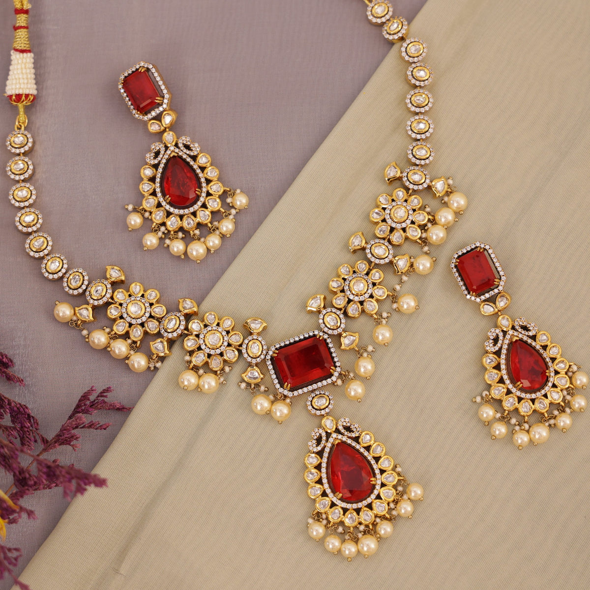 Kundan Necklace Set