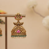 Antique Gold Jhumka Earring