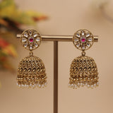 Antique Gold Jhumka Earring