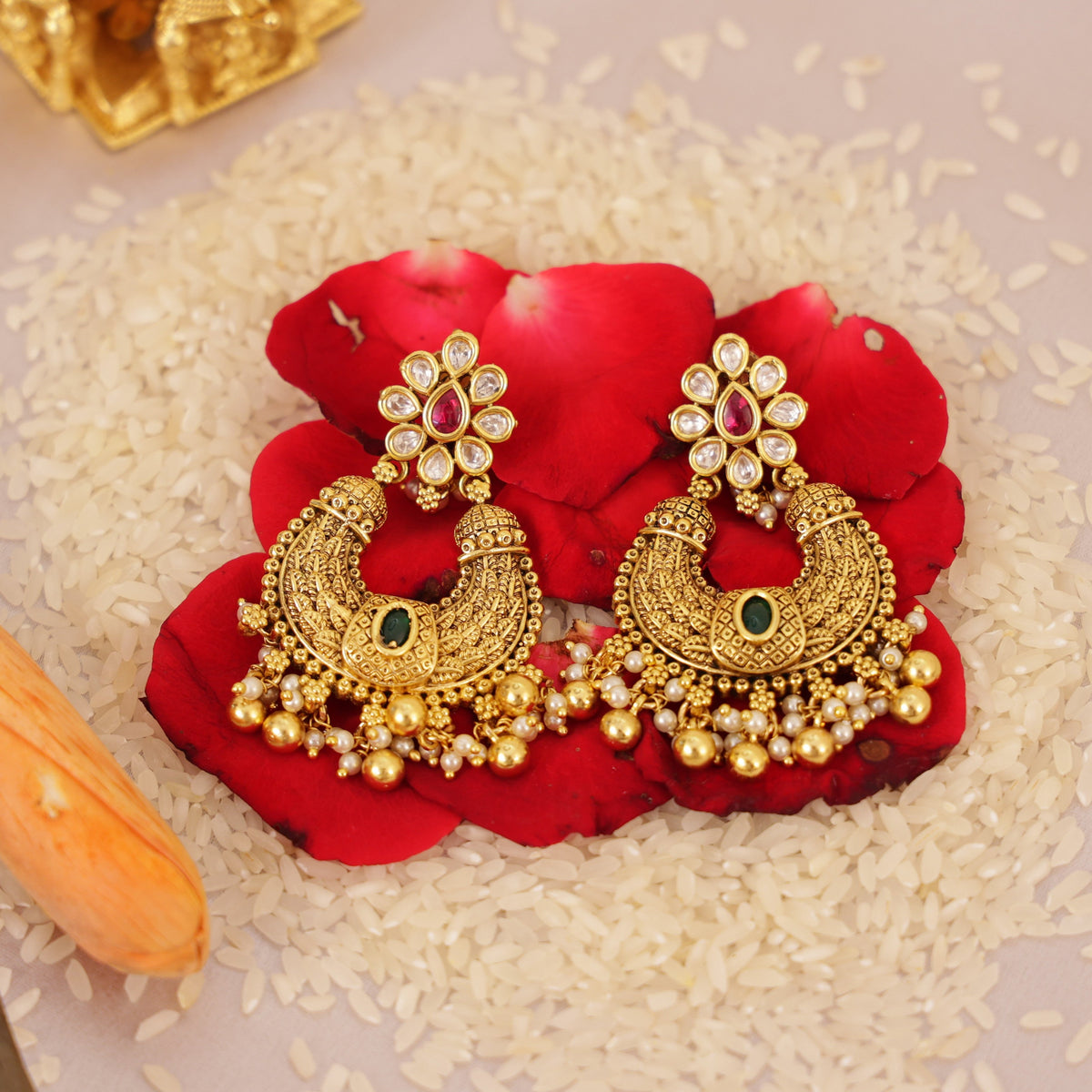 Antique Gold Earring