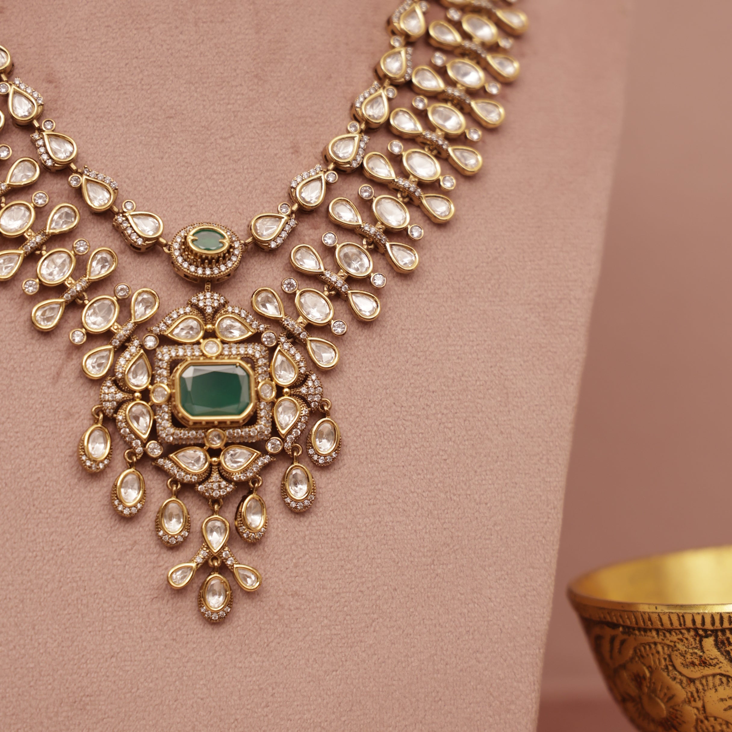 Premium Kundan Layer Necklace Set