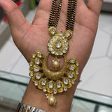 Antique Kundan 36 Inch Long Mangalsutra