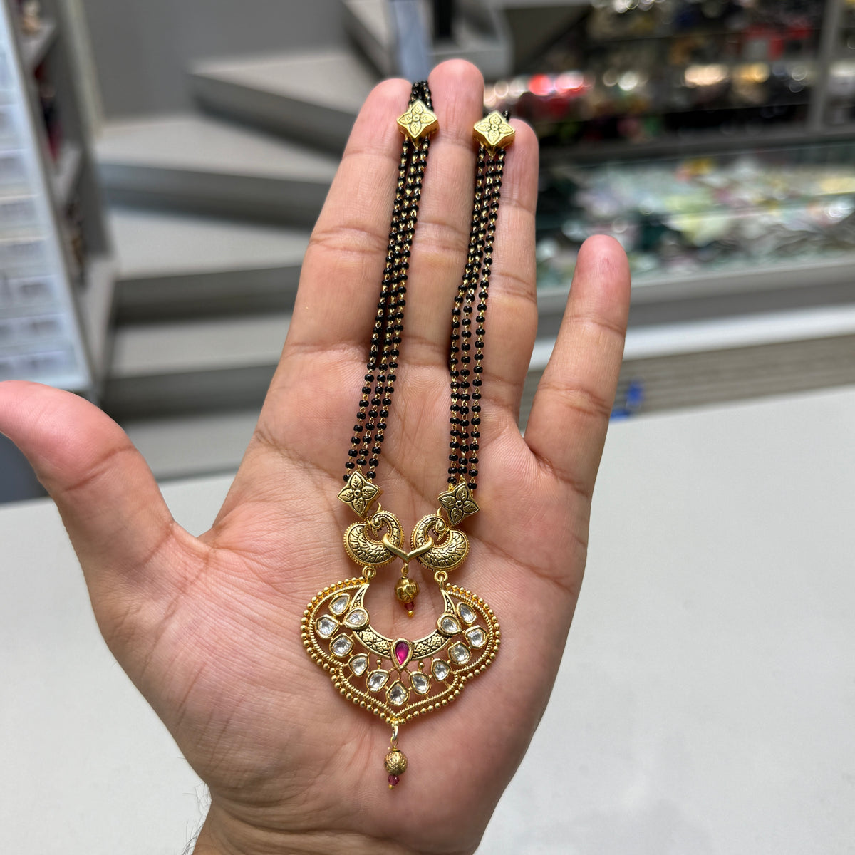 Antique Kundan 24 Inch premium Mangalsutra