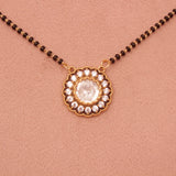Short Daily wear Kundan Mangalsutra 18 Inch