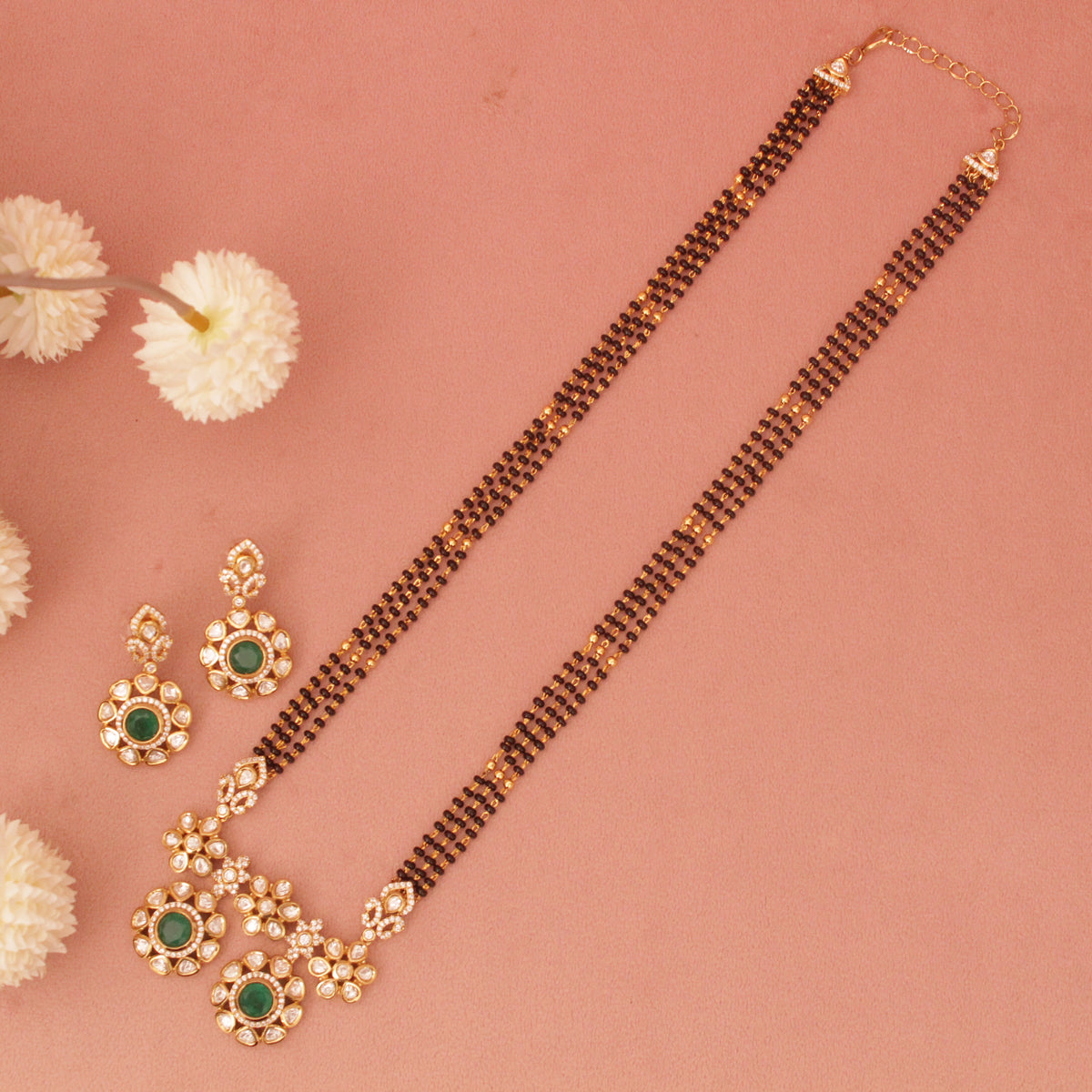 Short Kundan Wati Mangalsutra 18 Inch