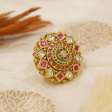 Antique Gold Heritage Swarovski Finger Ring