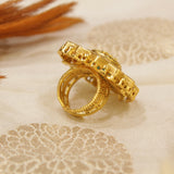 Antique Gold Heritage Swarovski Finger Ring