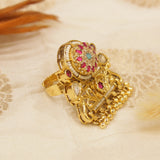 Antique Gold Heritage Swarovski Finger Ring