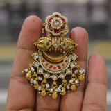 Antique Gold Heritage Swarovski Finger Ring