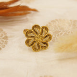 Antique Gold Matt Finger Ring