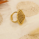 Antique Gold Matt Finger Ring