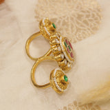 Antique Gold 2 Finger's Ring