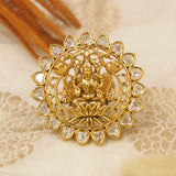 Antique Gold Kundan Finger Ring