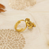 Antique Gold Matt Finger Ring