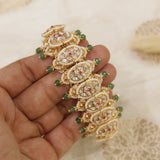 Premium Kundan Moti Bandhai Bracelet