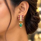 Leheriya Kundan Necklace Set