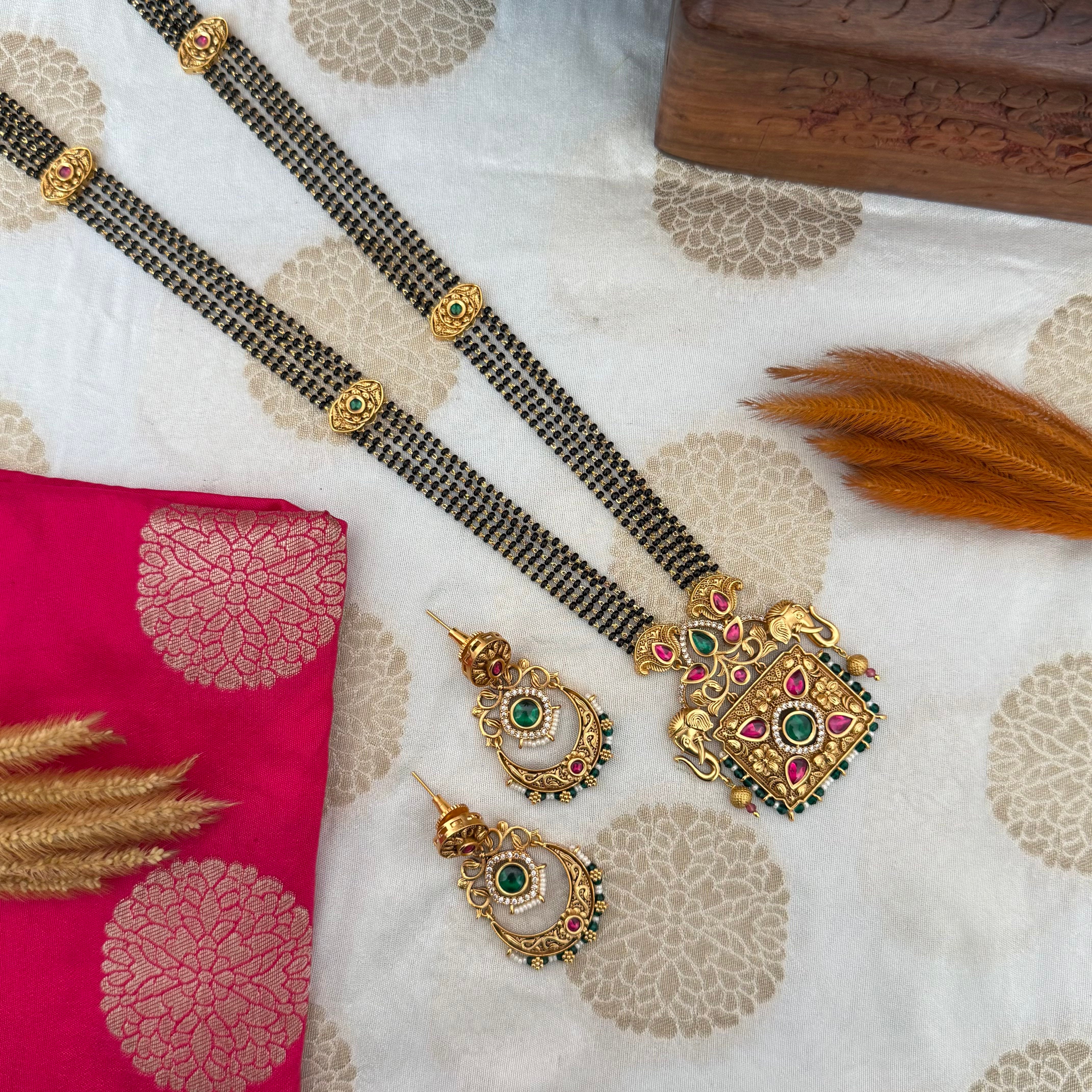 Antique Long Mangalsutra Set