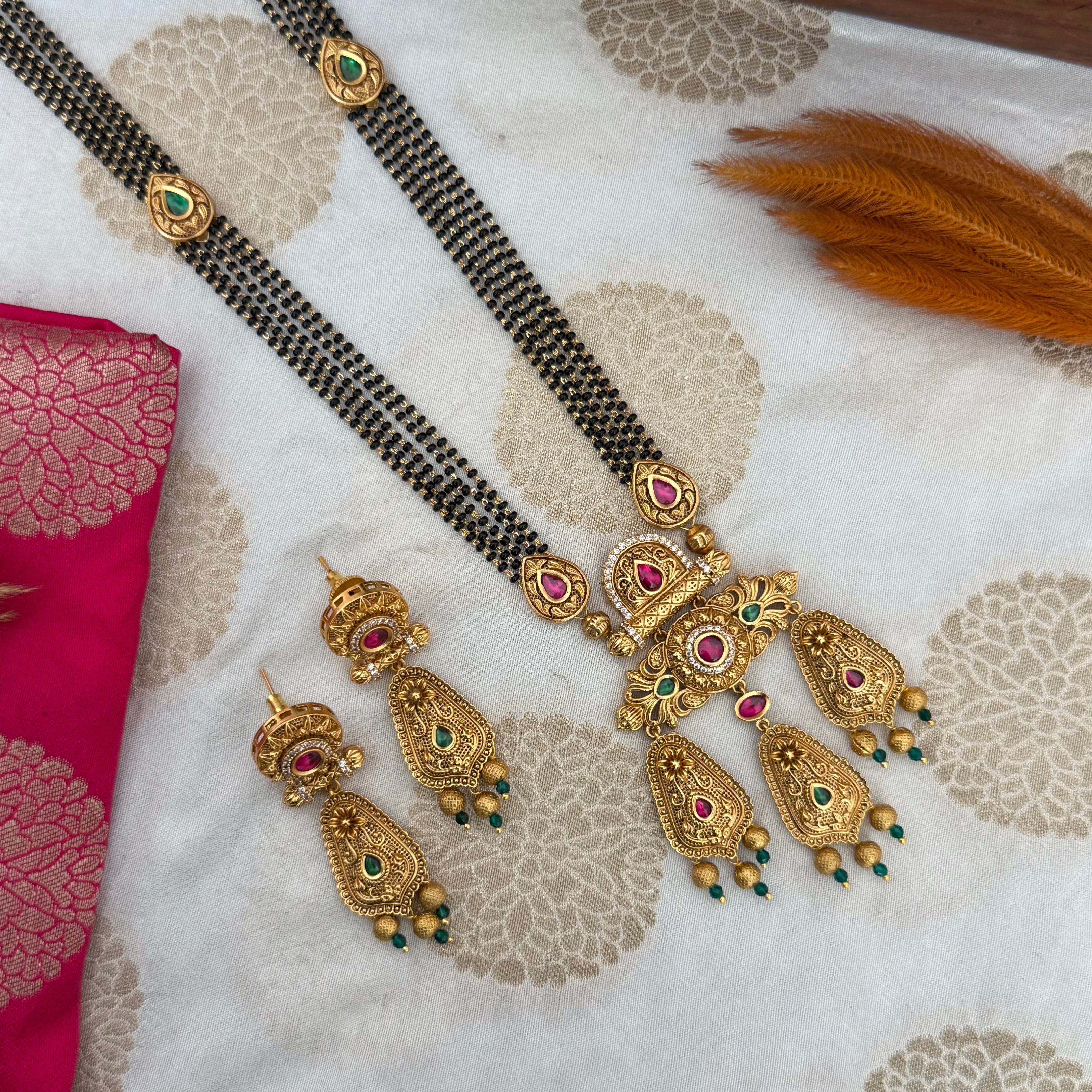 Antique Long Mangalsutra Set