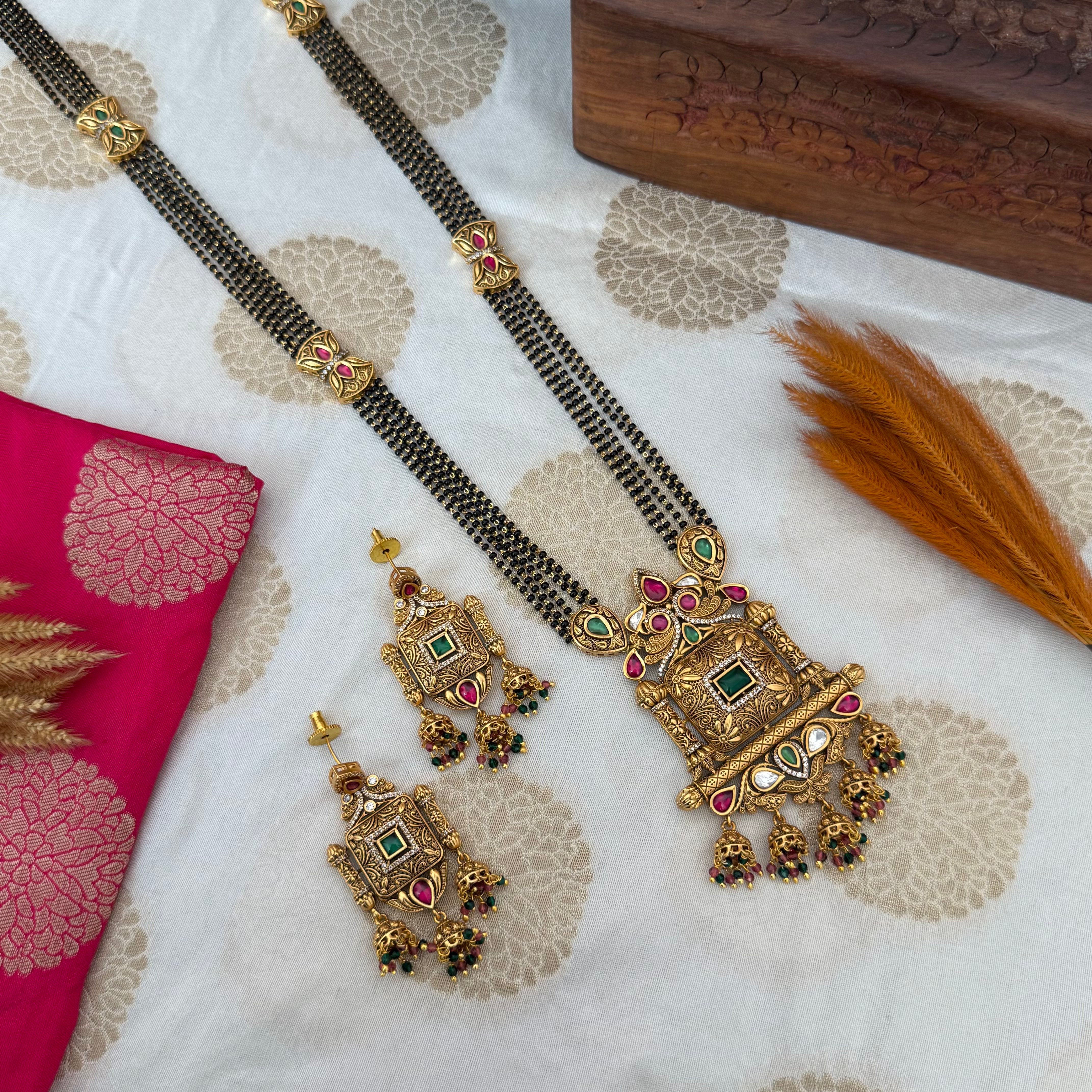 Antique Long Mangalsutra Set