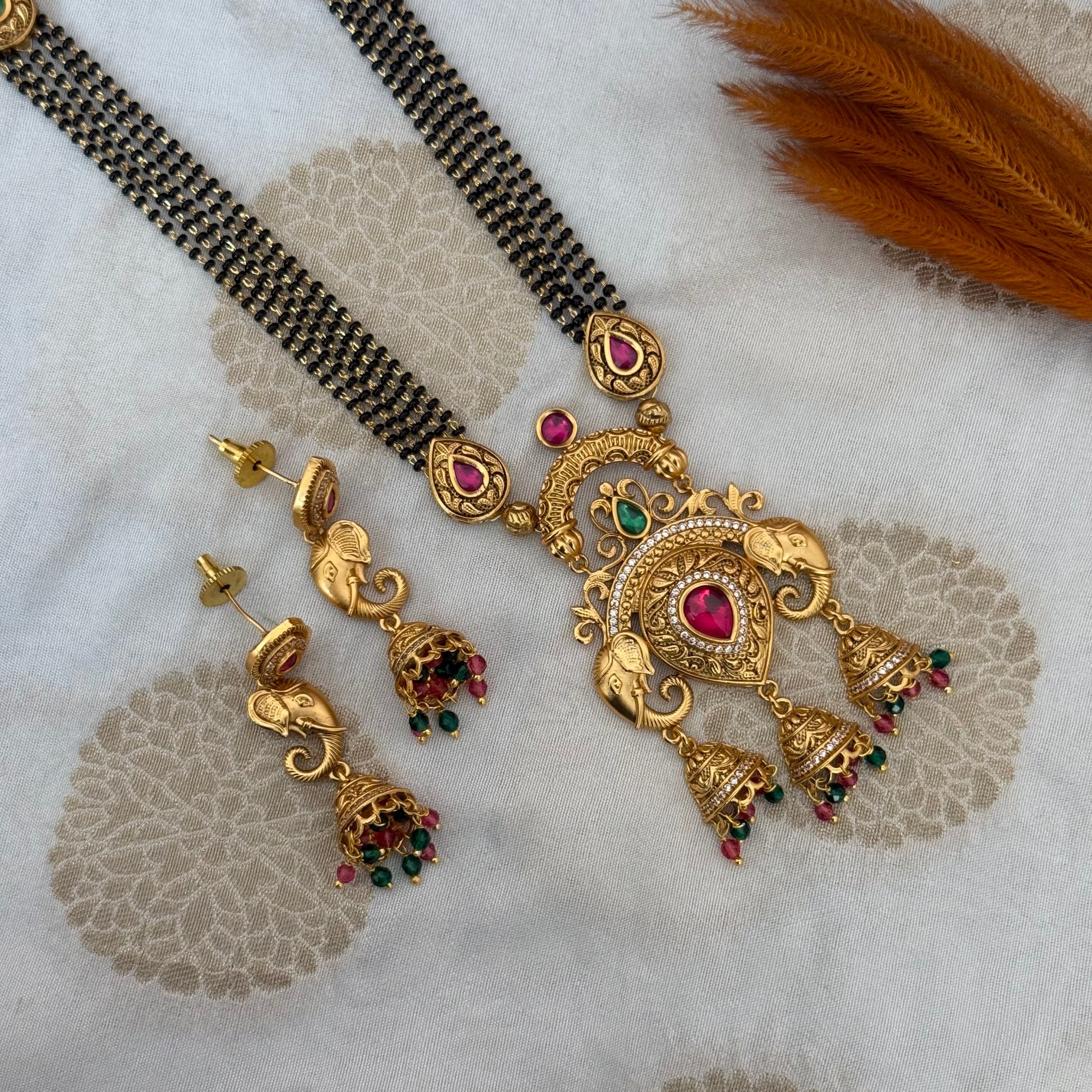Antique Long Mangalsutra Set