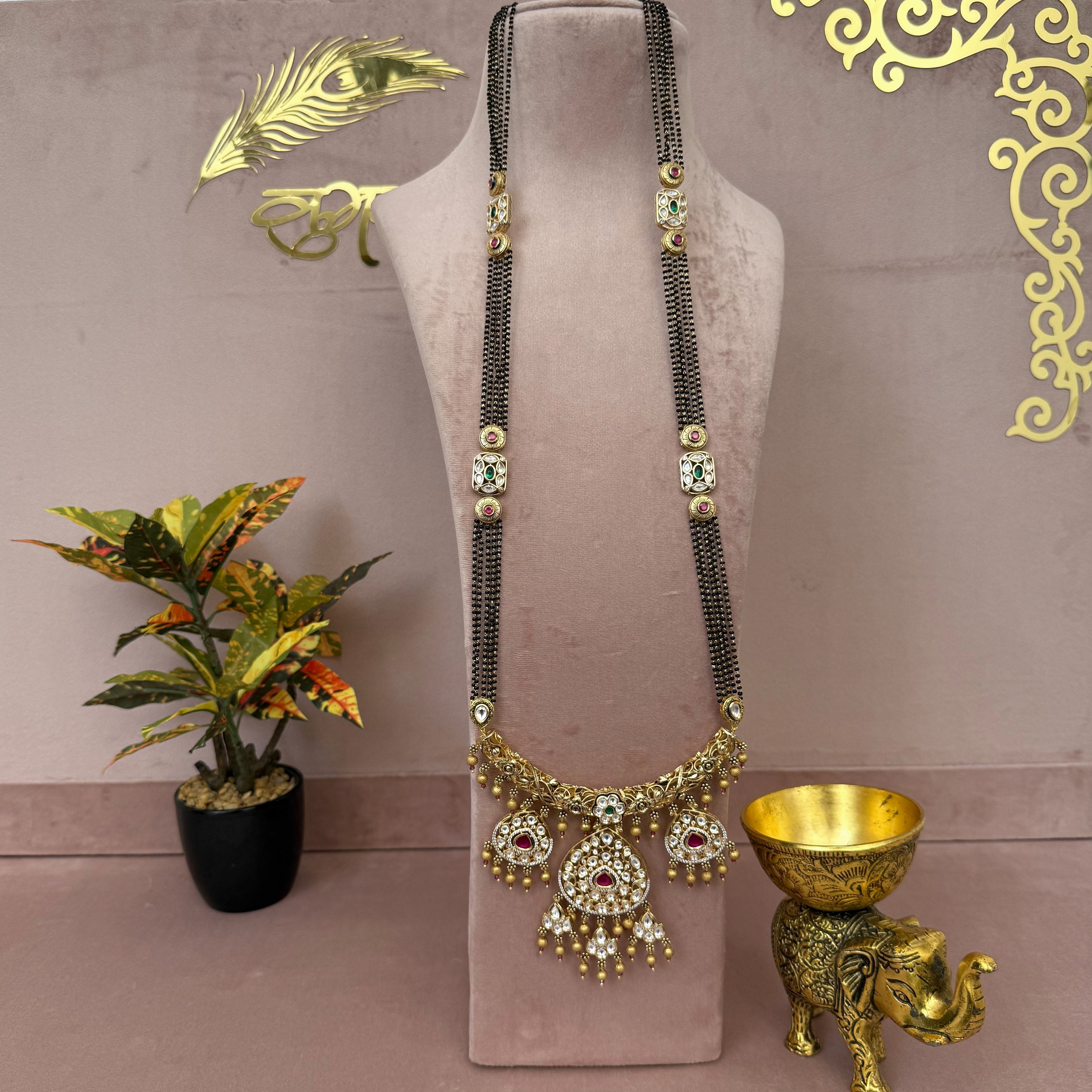 agari koli kundan long mangalsutra
