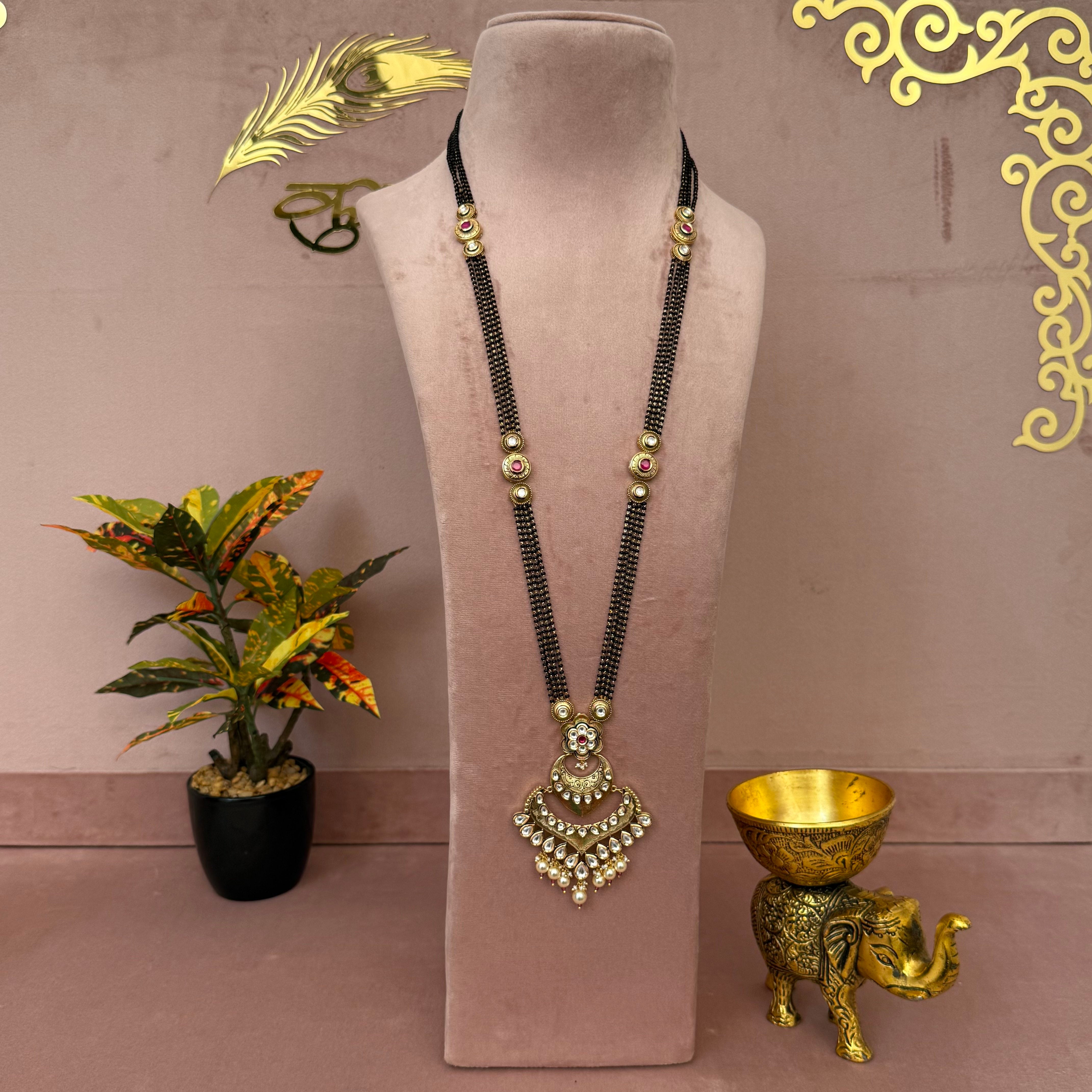 Kundan Long Mangalsutra