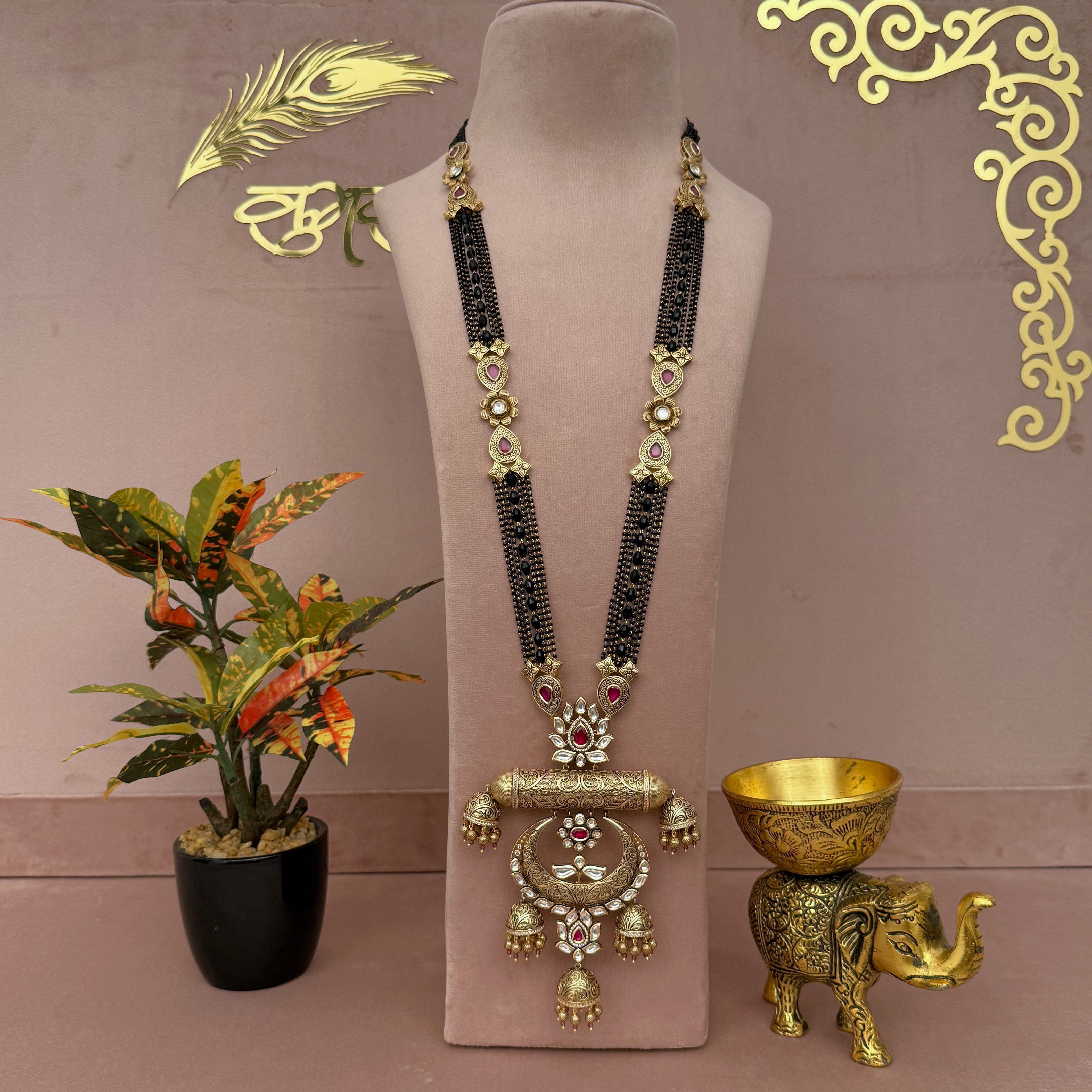 Antique Kundan Long Mangalsutra