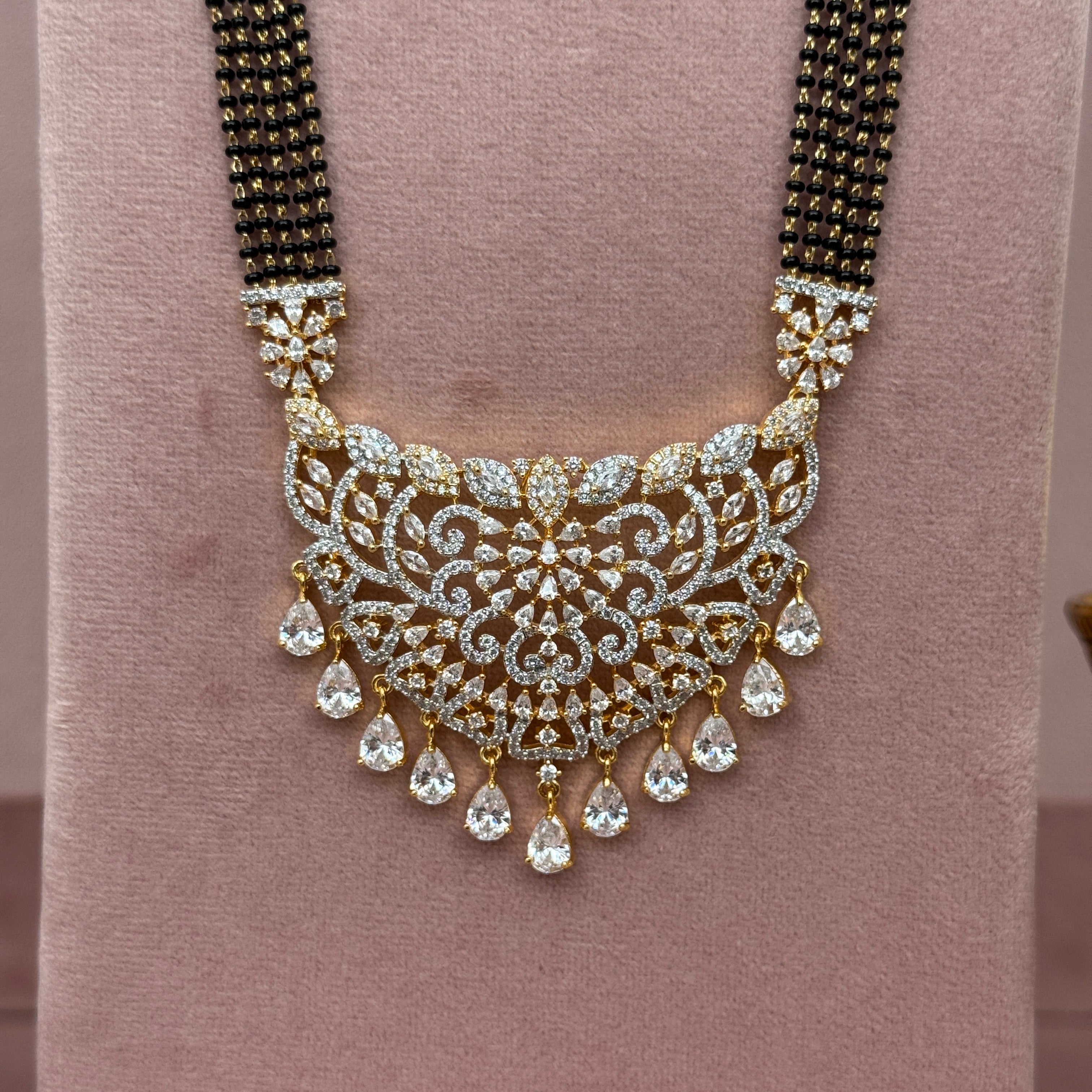 A D Long Mangalsutra Set
