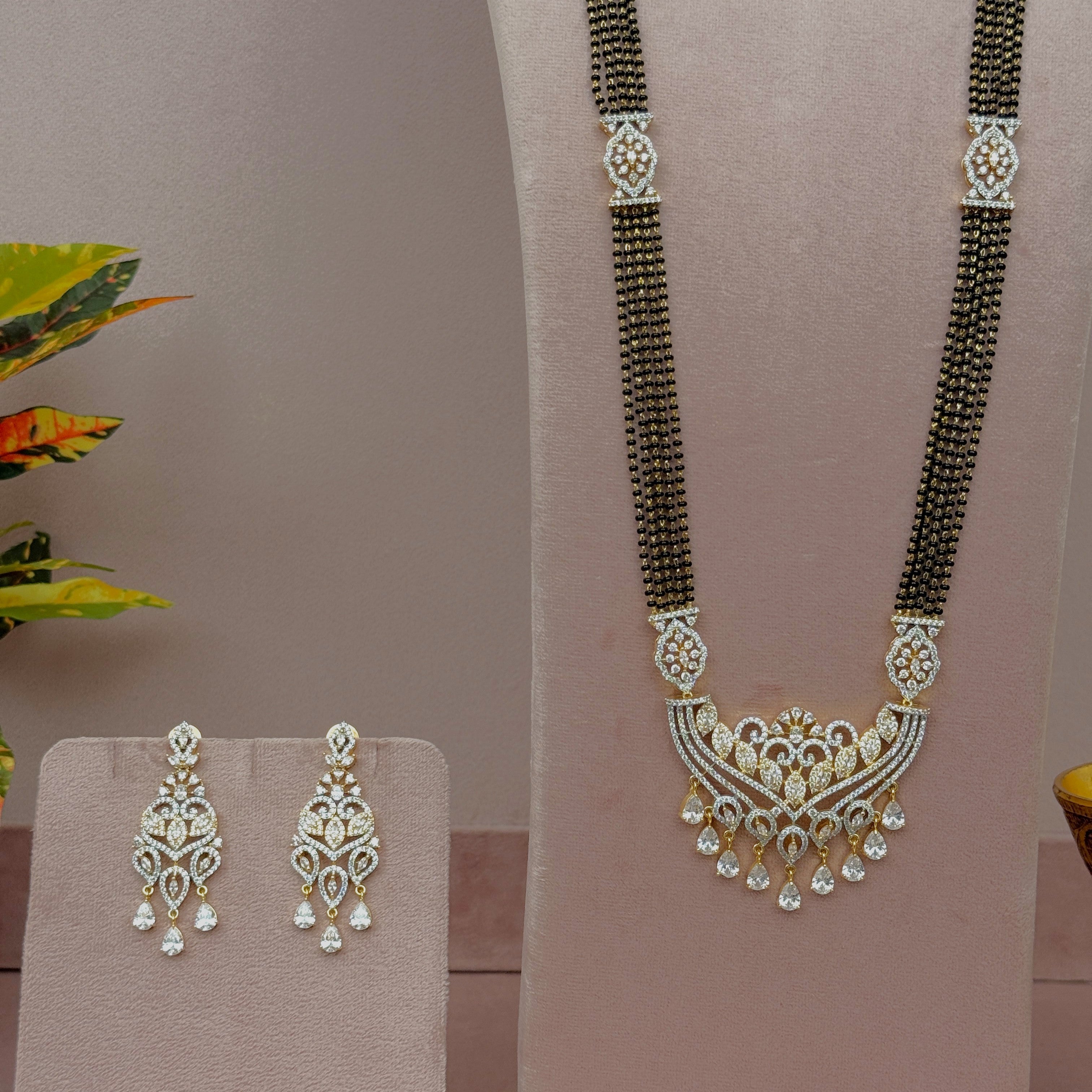 A D Long Mangalsutra Set