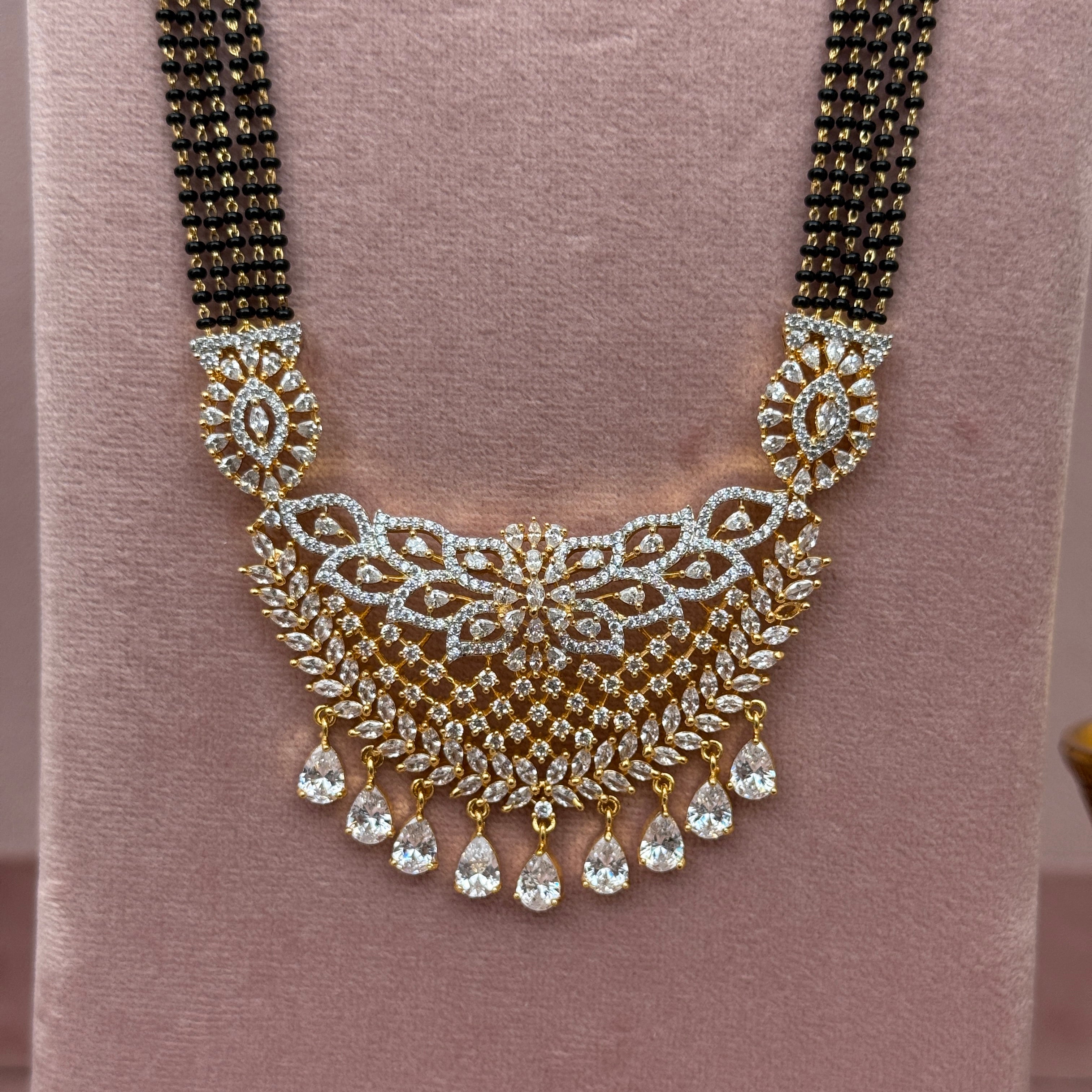 A D Long Mangalsutra Set