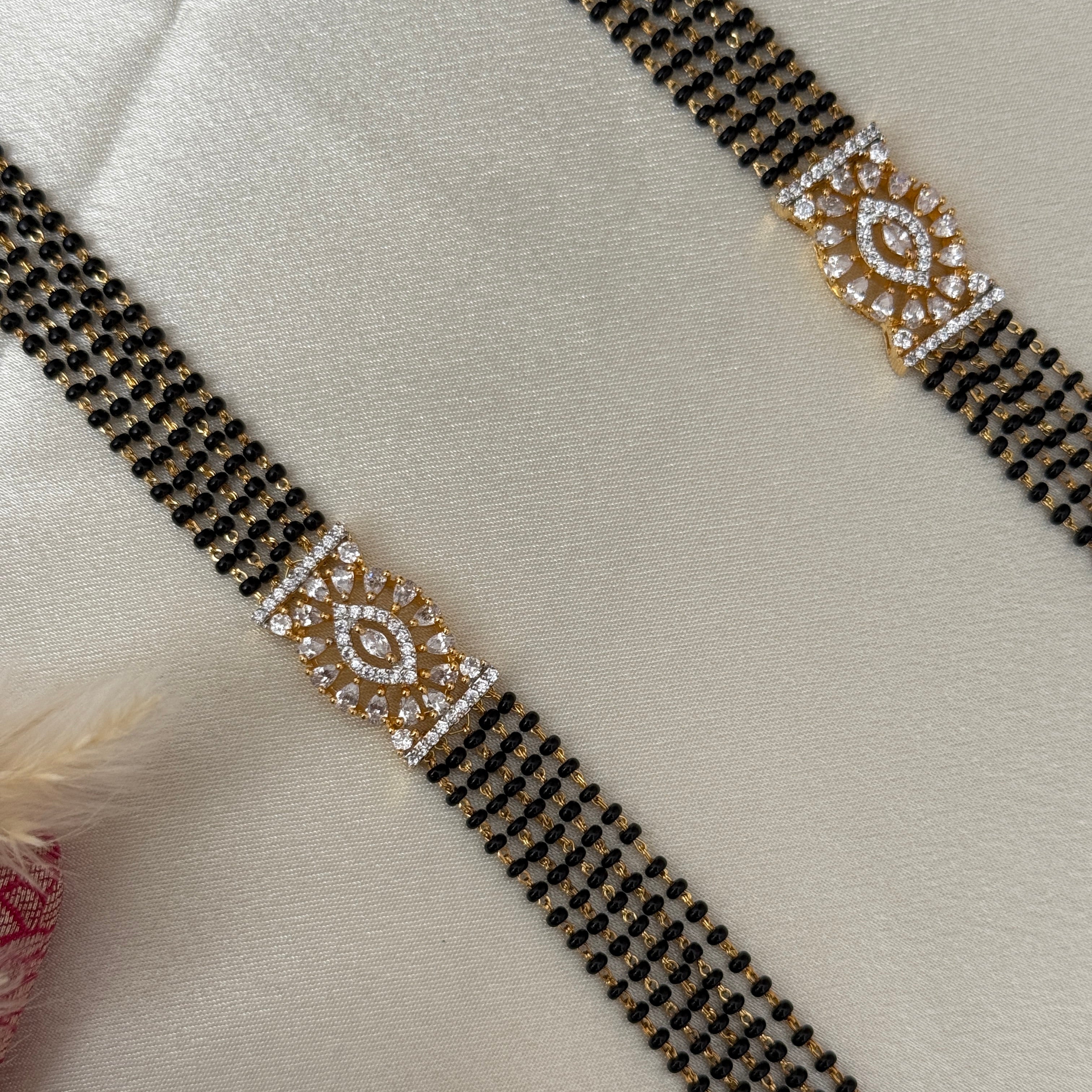 A D Long Mangalsutra Set