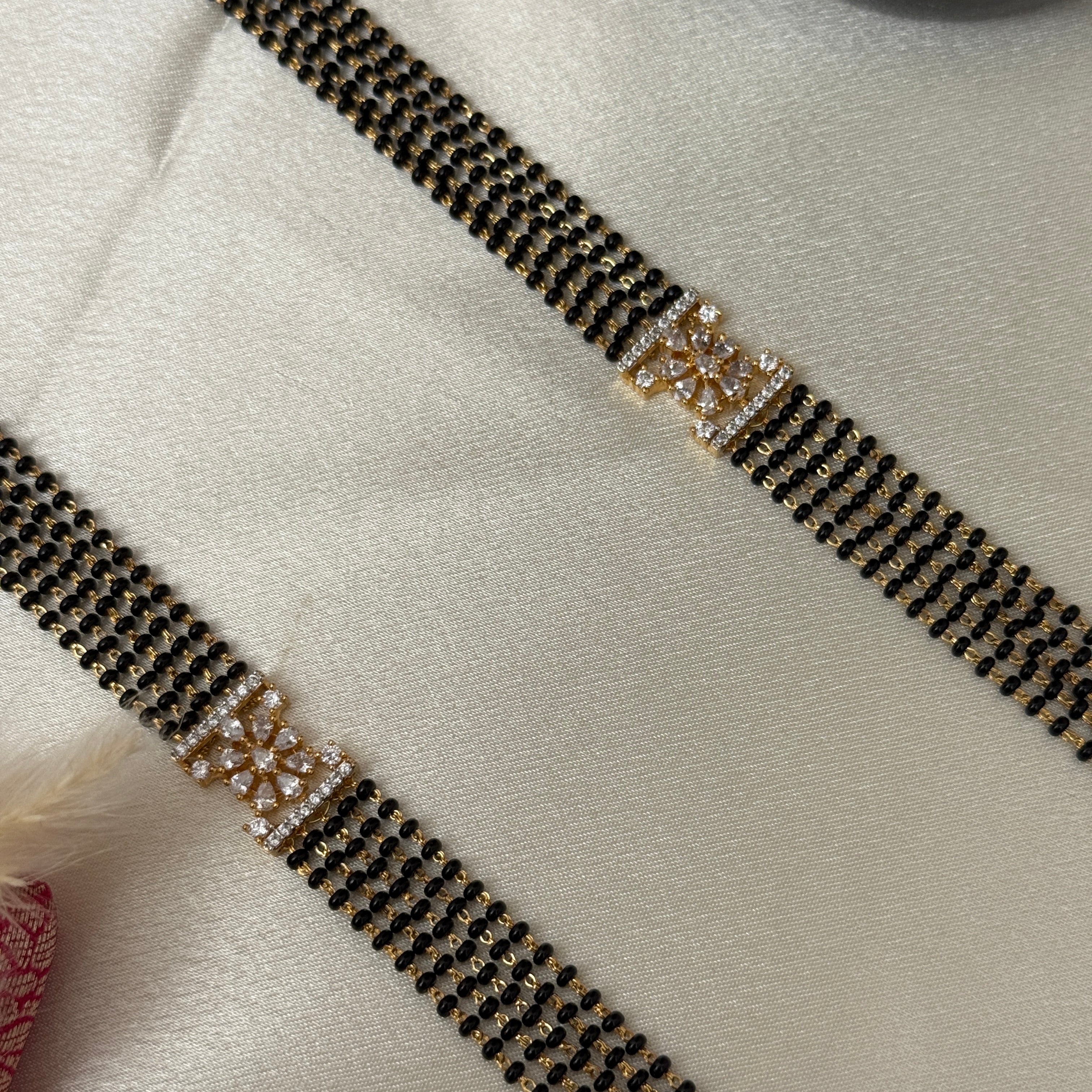 A D Long Mangalsutra Set