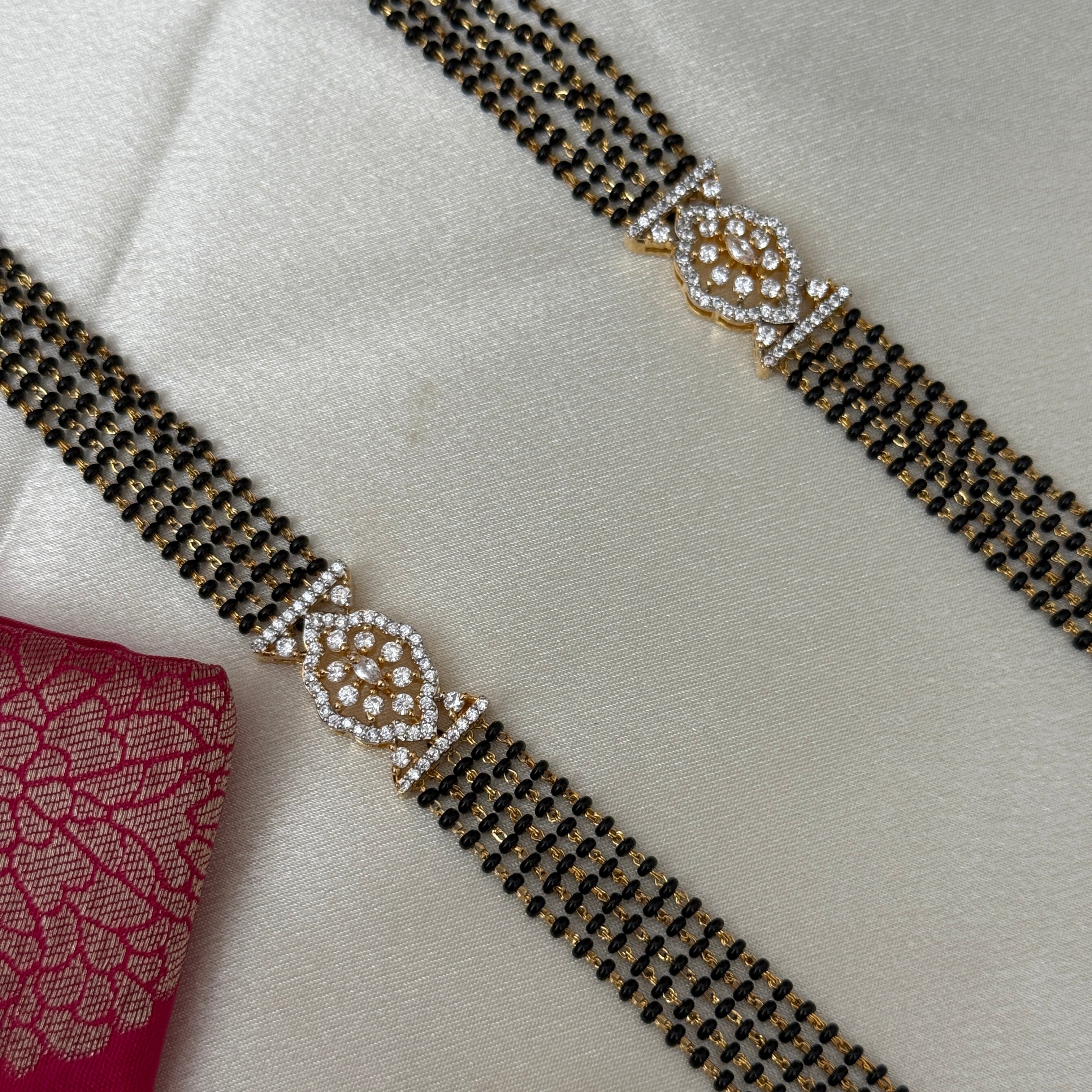 A D Long Mangalsutra Set