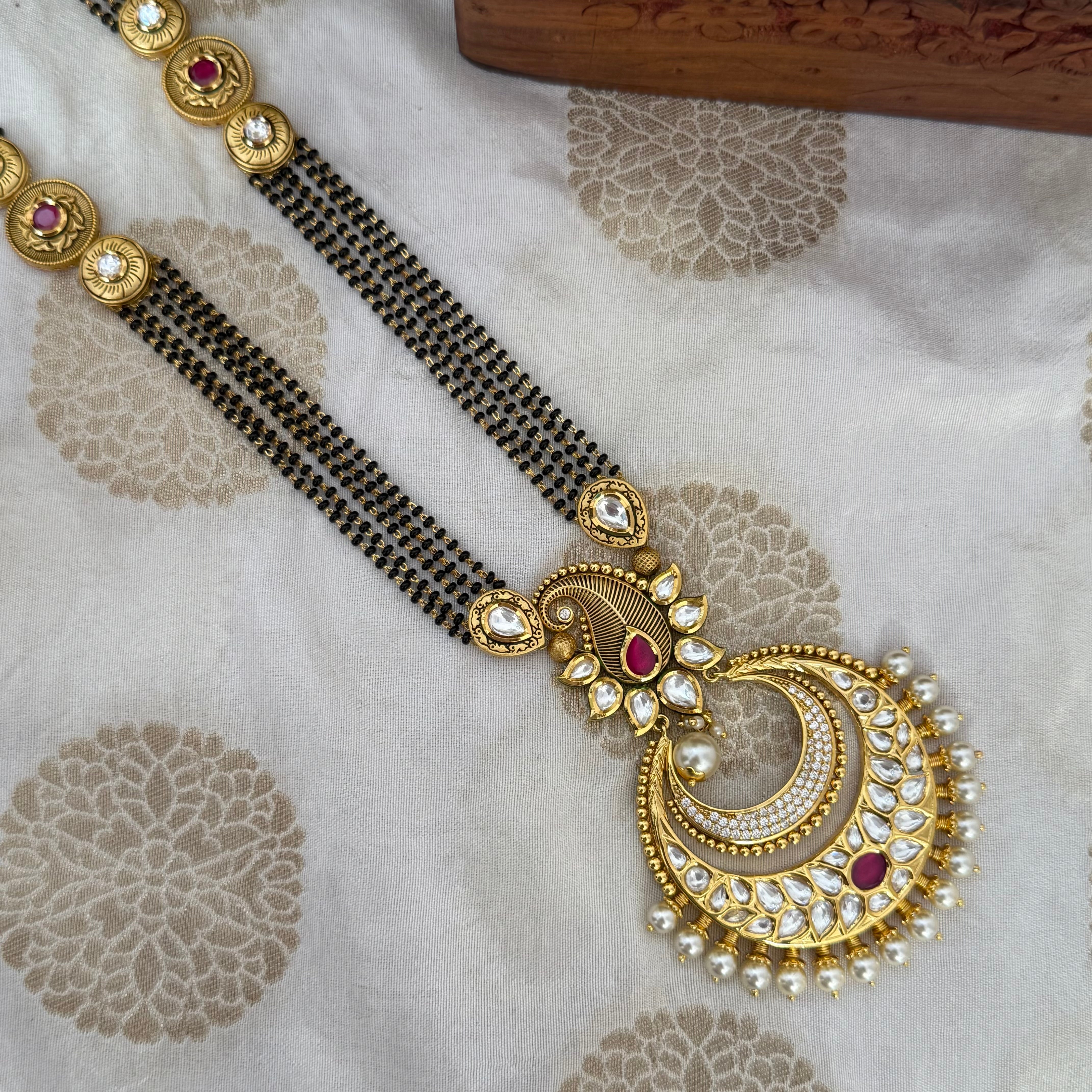 Kundan Long Mangalsutra