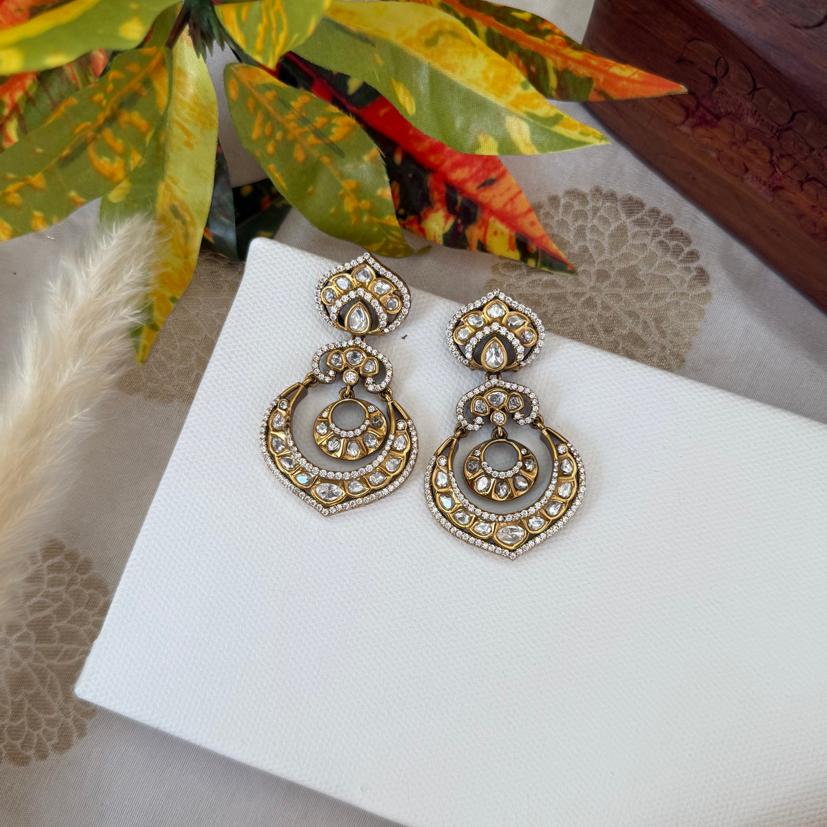 Premium Polki Kundan Earring