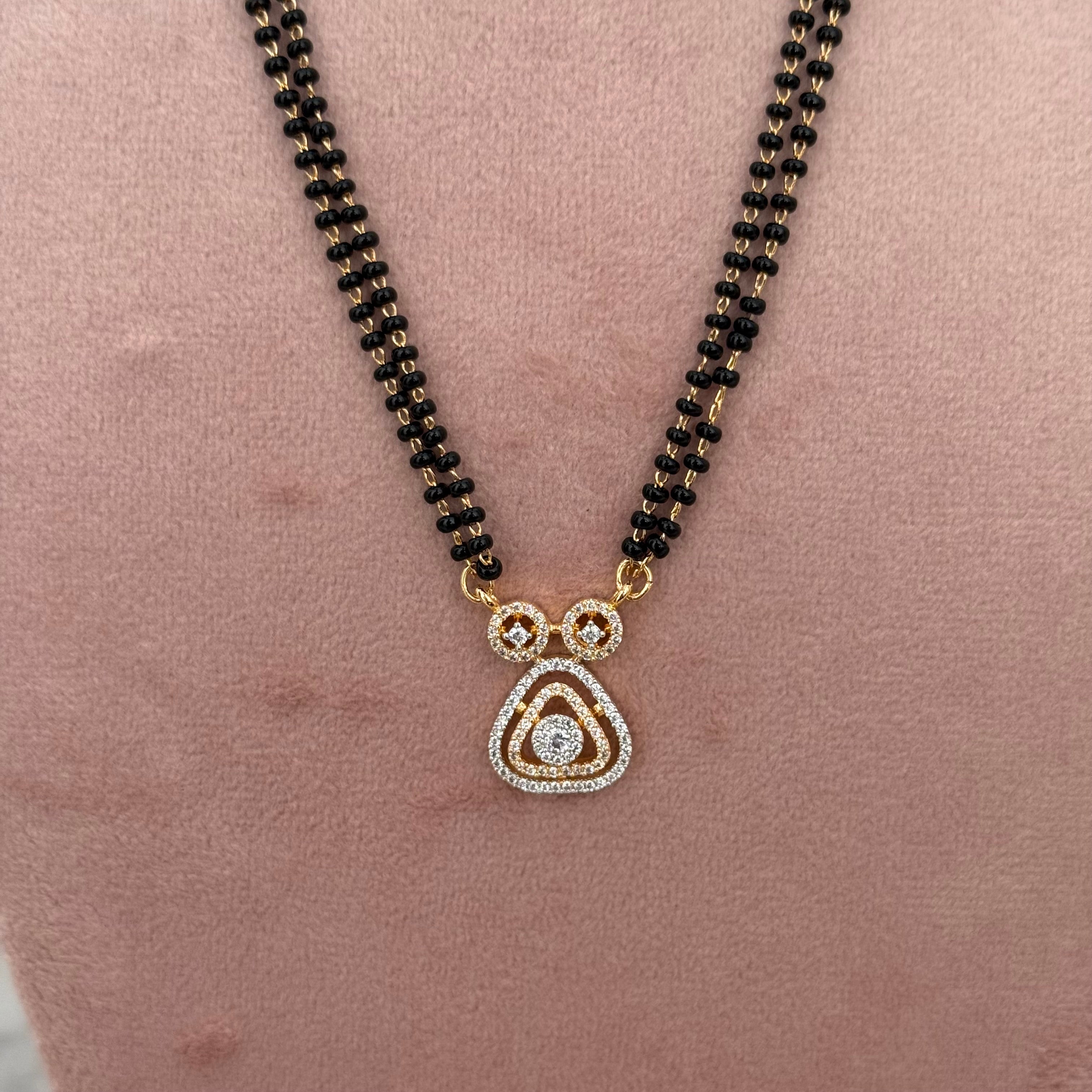 American Diamond Mangalsutra Set
