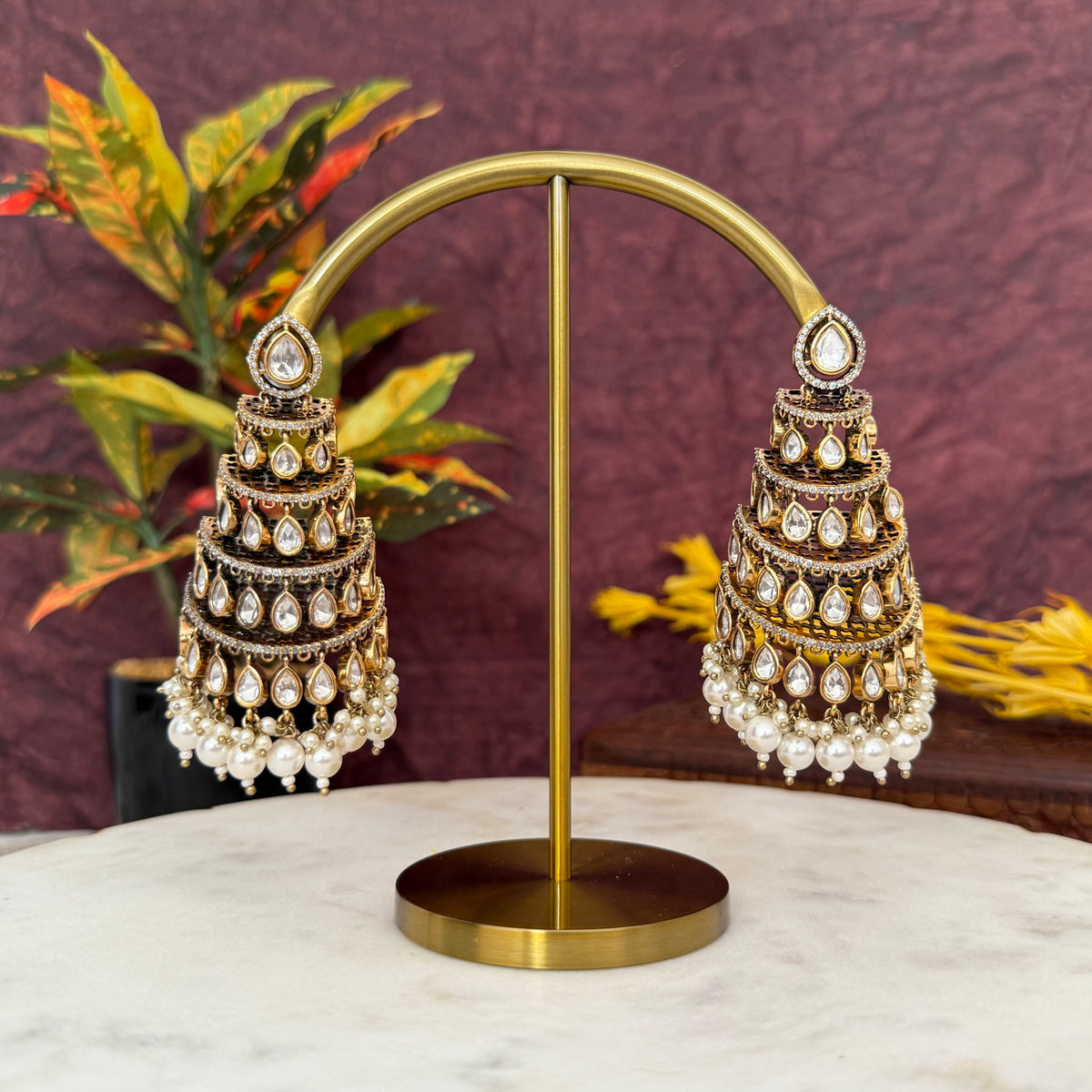 Premium Polki Kundan Earring