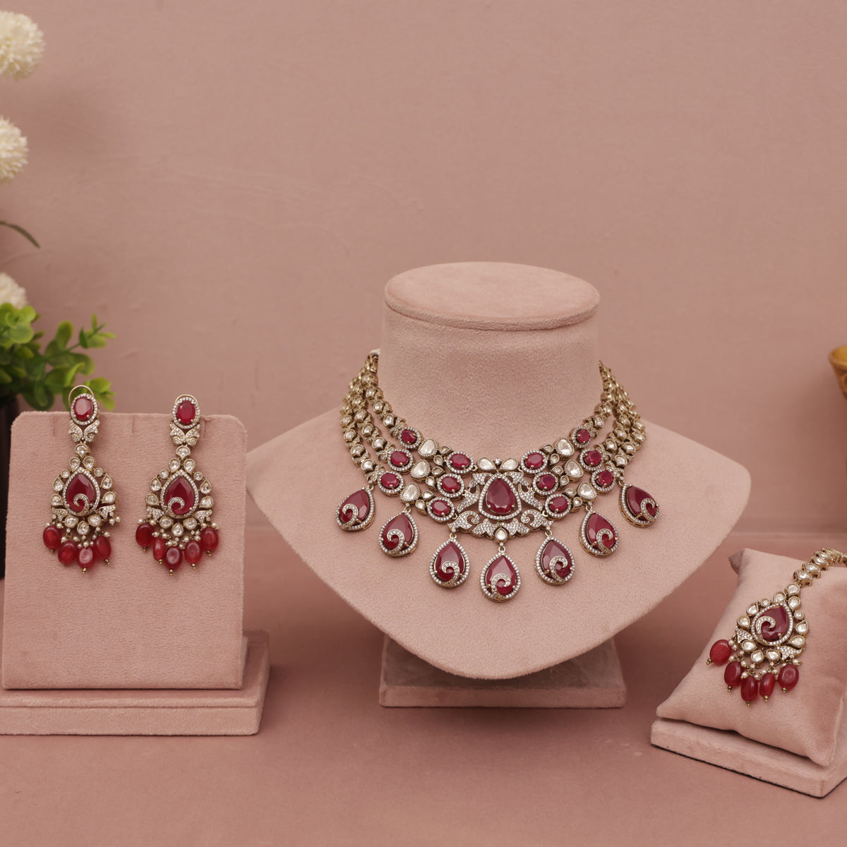 ruby bridle set