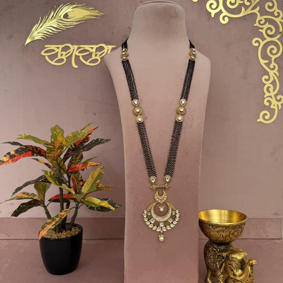 Kundan Long Mangalsutra