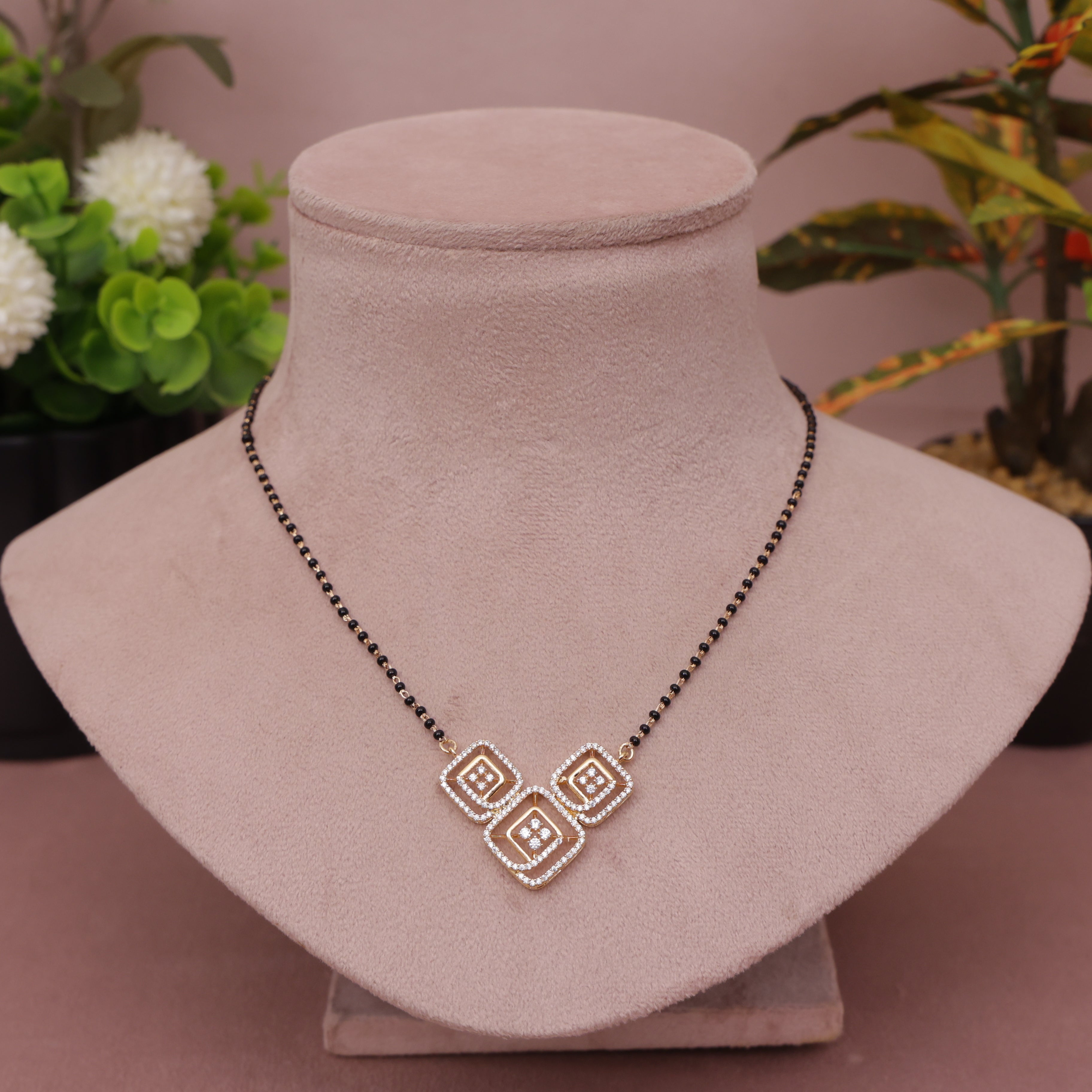 diamond mangalsutra design